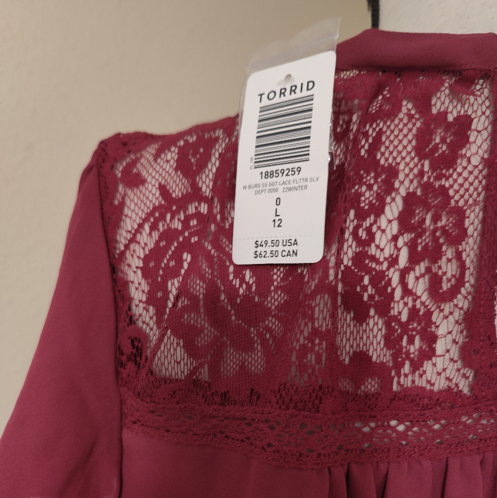 Torrid Lace Blouse - Picture 5 of 6